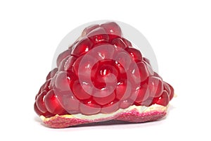 Pomegranate isolated on white