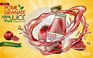 Pomegranate juice ad