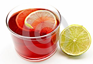 Pomegranate juice with lime