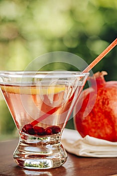 Pomegranate martinis