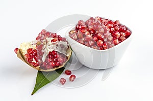 Pomegranate , Punica apple (Punica granatum L.)