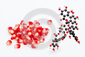 Pomegranate and punicalagin composite