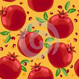 Pomegranate Seamless Pattern