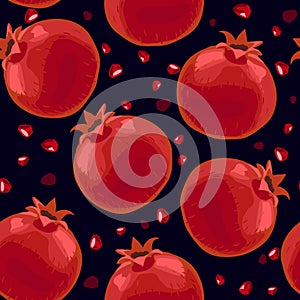 Pomegranate Seamless Pattern