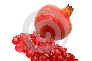 Pomegranate and seeds