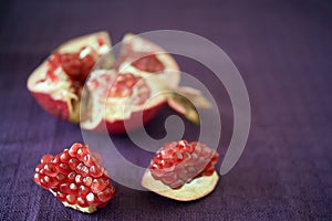 Pomegranate still life