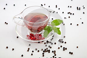 Pomegranate tea with pepper