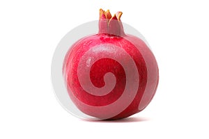 Pomegranate on white