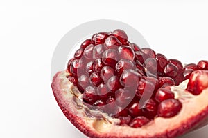 pomegranate on a white background