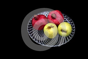 Pomegranates and apples symbols of the Jewish new year (Rosh HaS