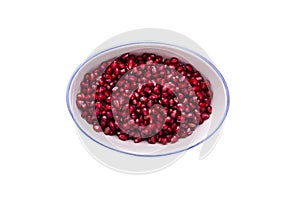 Pomegranates in an earthenware bowl