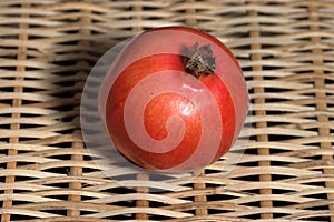 Pomegranates on the texture background