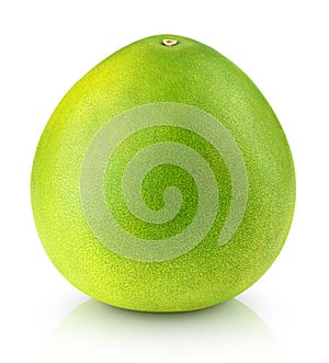 Pomelo citrus fruit on white