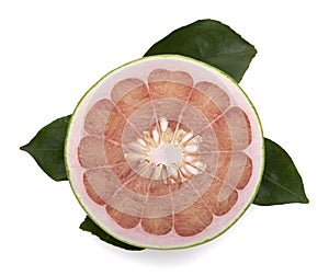 Pomelo fruit isolated on white background