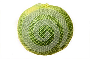 Pomelo in yellow net photo