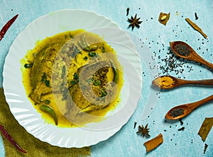 Pomfret in mustard gravy) is an authentic Bengali recipe which is made with pomfret fish.Pomfret fish curry