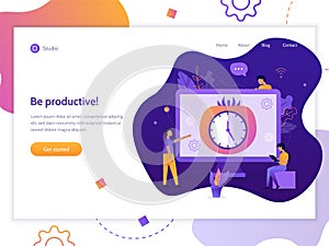 Pomodoro technique web banner