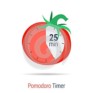 Pomodoro timer flat icon
