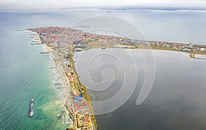 Pomorie city on the Bulgarian Black Sea coast