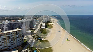 Pompano Beach, Florida`s Atlantic Coast, Aerial View, Amazing Landscape