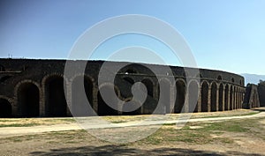 Pompei Amphitheatre. Arena, monument.