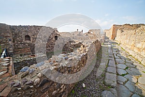 Pompei ruins. photo
