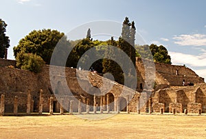 Pompei, ruins from the volcano photo