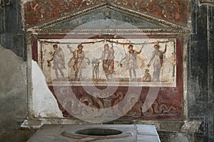 Pompeian painting. Naples (Italy)