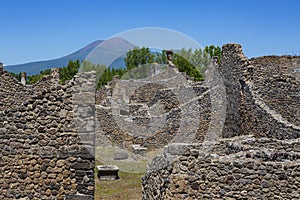 Pompeii, an ancient Roman city near modern Naples, Italy photo