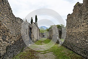 Pompeii City Street, Italy, Travel