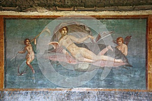 Pompeii fresco, Naples (Italy)