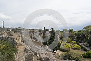 Pompeii, ITALY - SEPTEMBER 5, 2016. Naples Italy Pompeii ancien