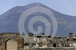 Pompeii and Mt. Vesuvius photo