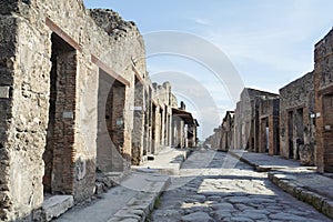 Pompeii Roman Ruins Stone Street