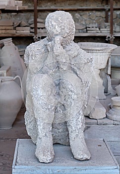 Pompeii suffocation victim