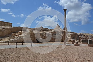 Pompey's Pillar in Alexandria, Egypt