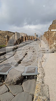 Pompeya City Napoli Italy Vesuvian volcano photo