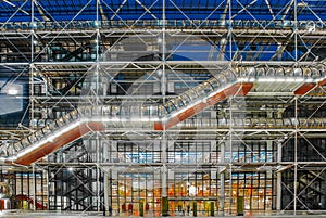 The pompidou center museum beaubourg paris cityscape France