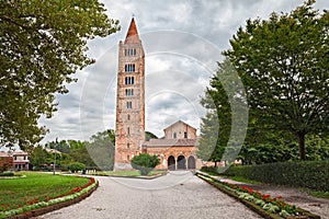 Pomposa Abbey in Codigoro, Ferrara, Italy, medieval Benedictine photo