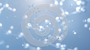 ponatinib molecular structure 3d, antineoplastic agent, structural chemical formula view from a microscope