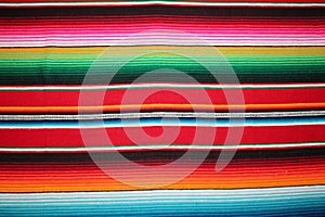 poncho background Mexican Mexico cinco de mayo rug blanket poncho fiesta serape with stripes copy space stock, photo, photograph