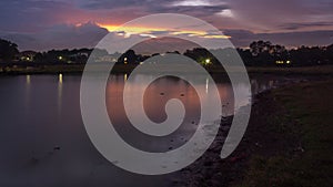 The pond during blue hour