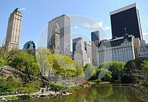The Pond at Central Park, New York City