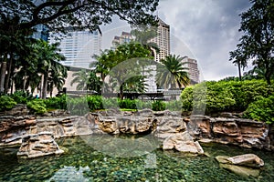 Pond at Greenbelt Park, Makati, Metro Manila, The Philippines. photo