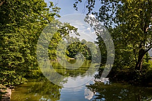 The pond Kahnweiher in the town forest