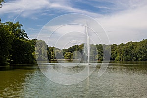 The pond Kahnweiher in the town forest