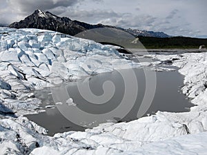 Pond at Matanuska Glacier, Alaska (USA)