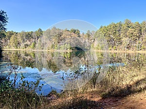 The pond at Oconee Station State Historic Site, Walhalla, SC.