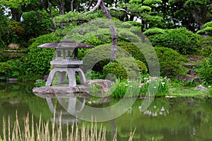 Pond in Osaka Castle Park