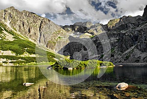 Pond in polish Tatra mountains